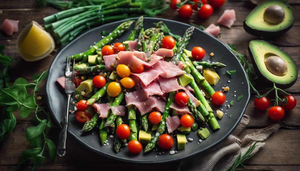 asparagus and ham salad