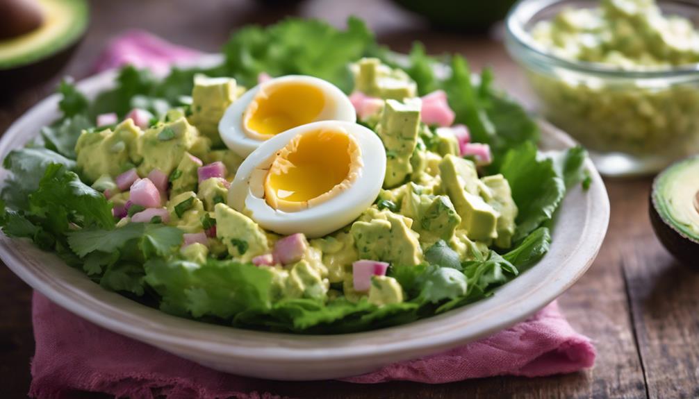 avocado egg keto salad