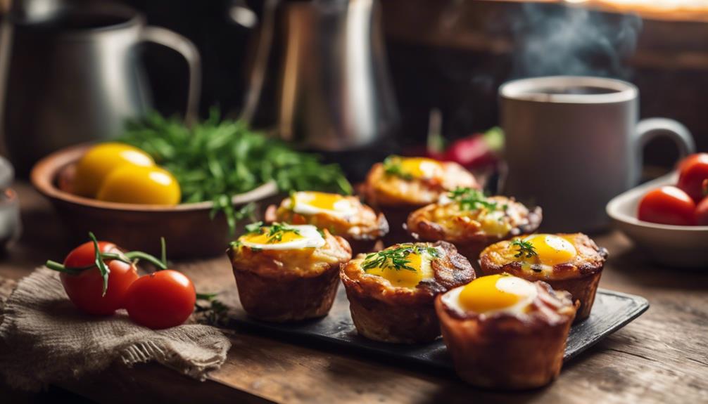 bacon and egg muffins