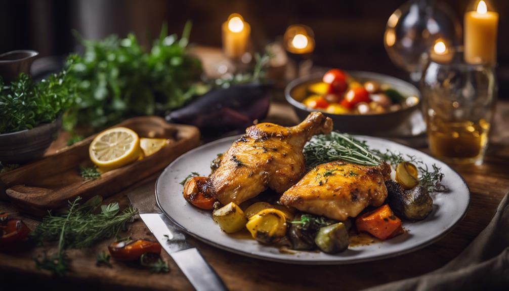 baked chicken with herbs