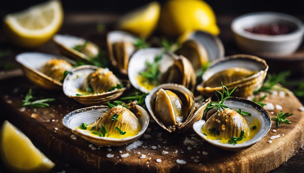 baked clams with herbs