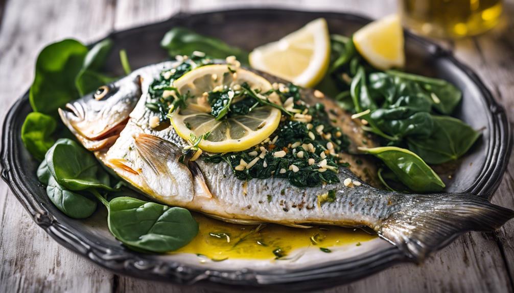 baked fish with garlic