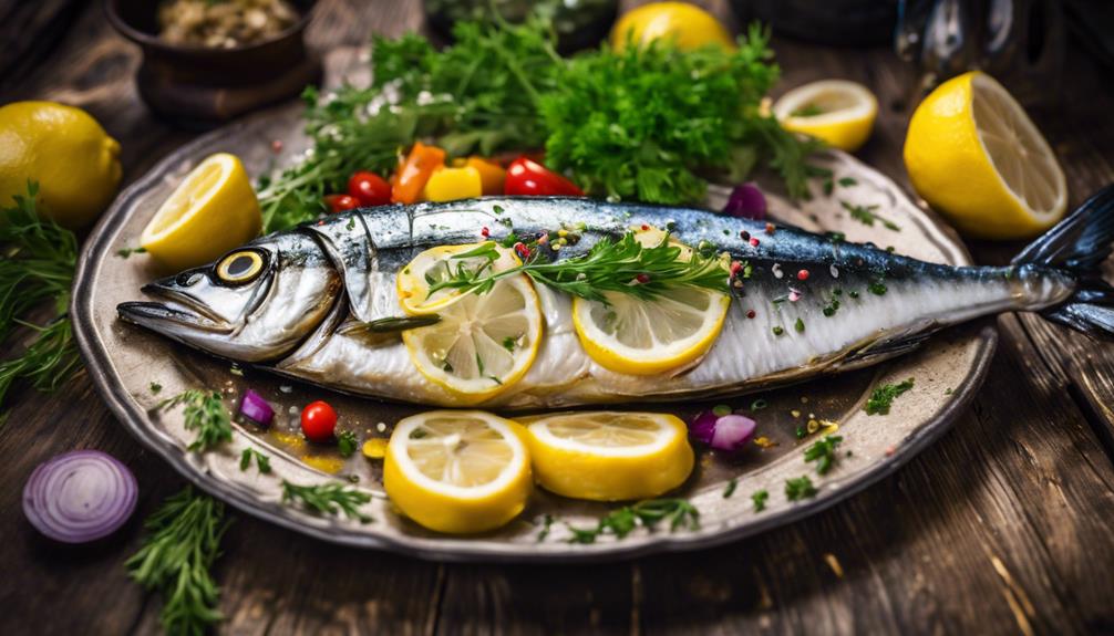 baked mackerel with herbs