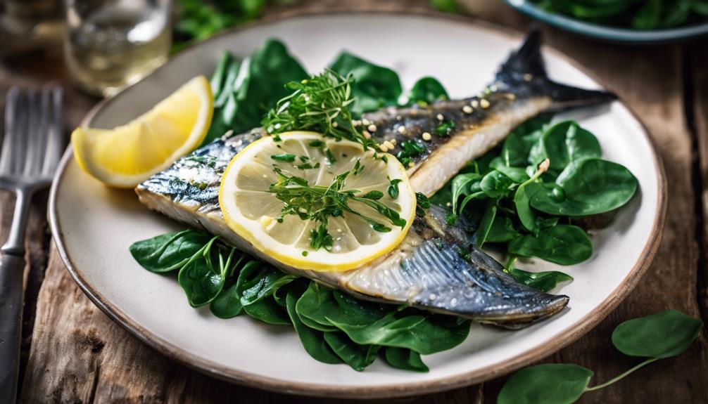 baked mullet with garlic