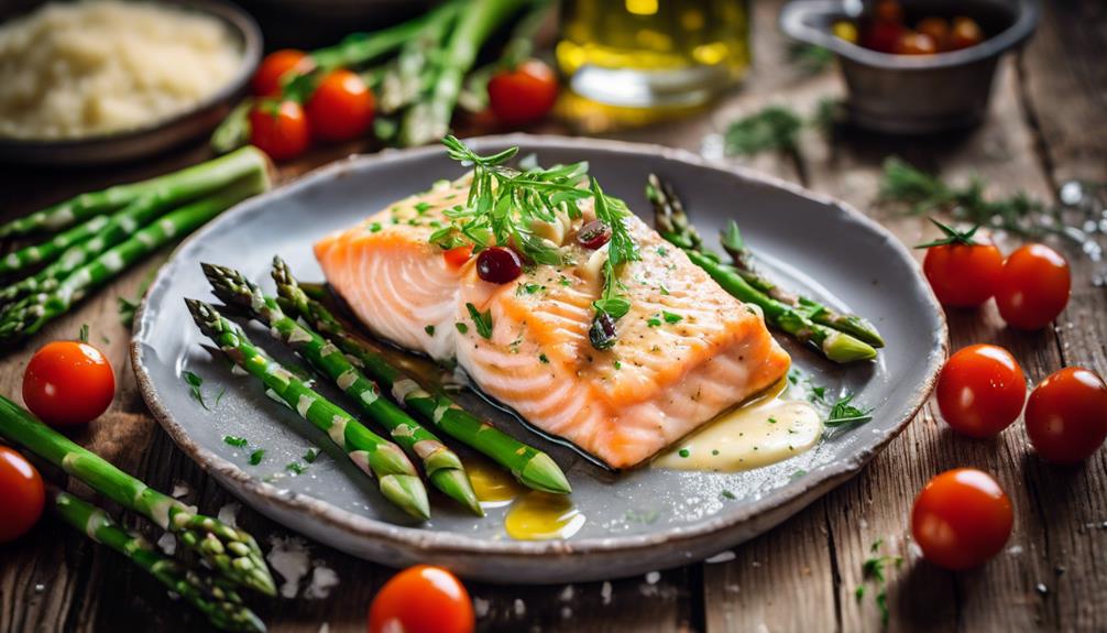 baked salmon with garlic