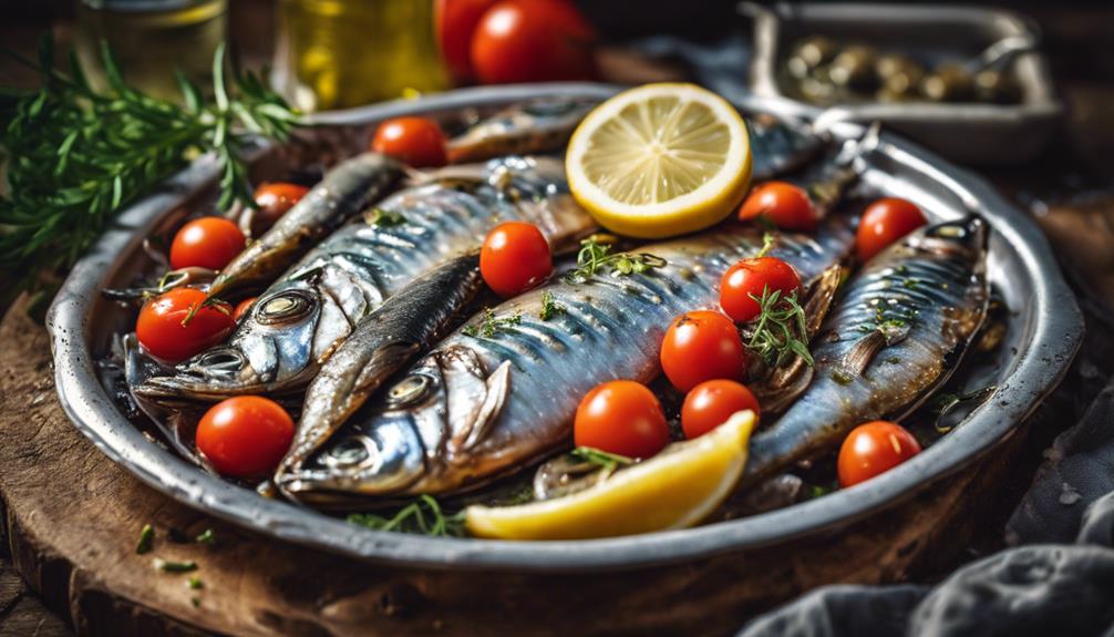 baked sardines with herbs