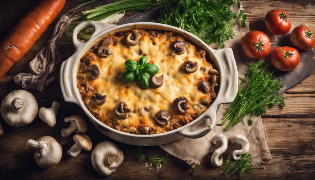 beef and mushroom tart