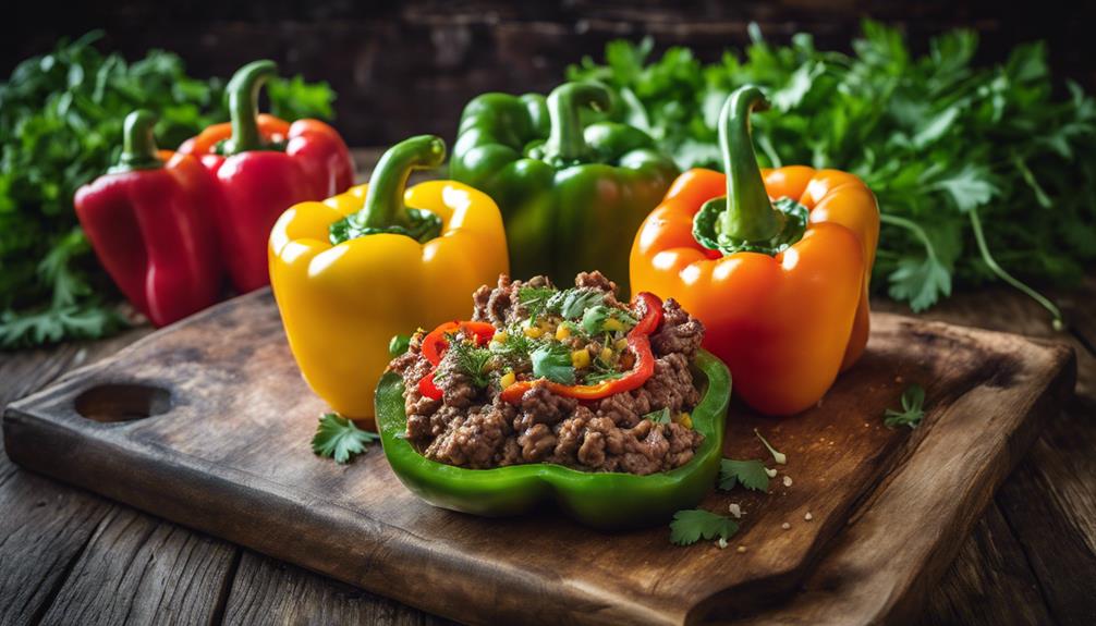 beef stuffed pepper recipe