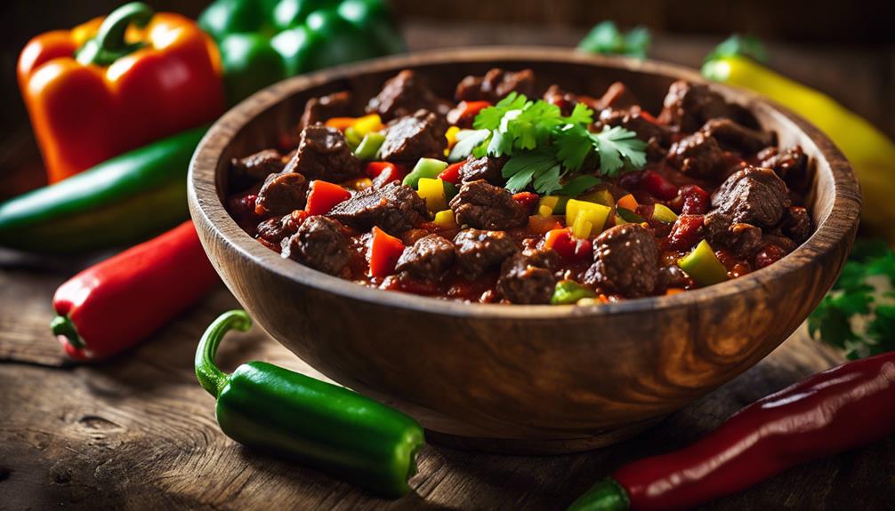 bison chili with vegetables