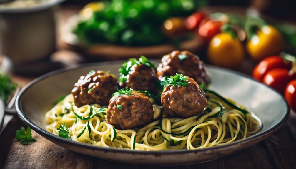 bison meatballs in cream