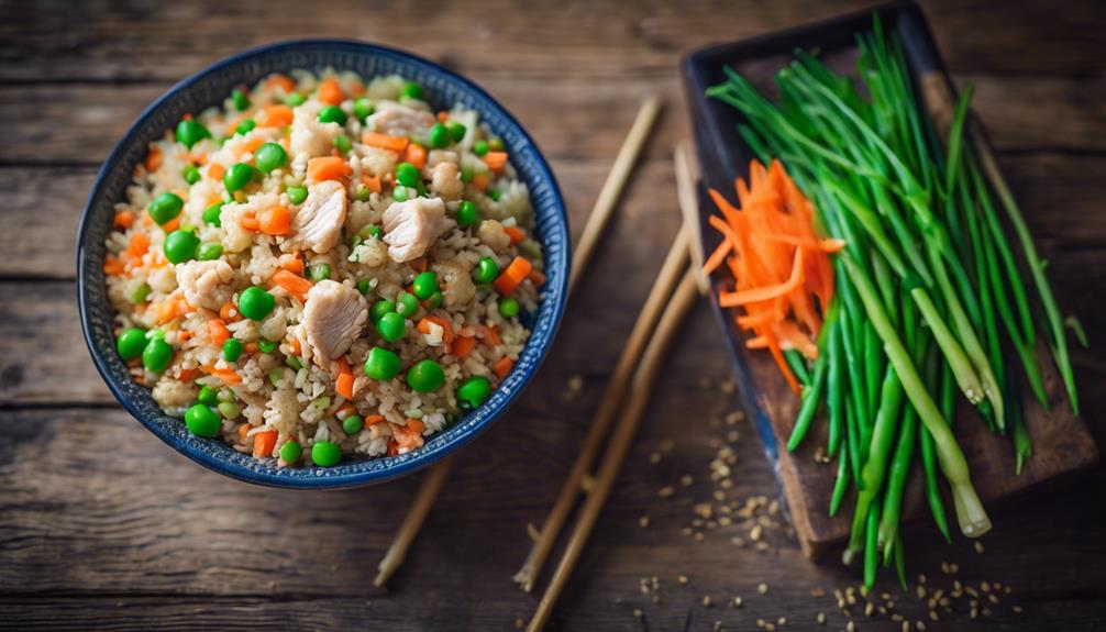 cauliflower fried rice dish