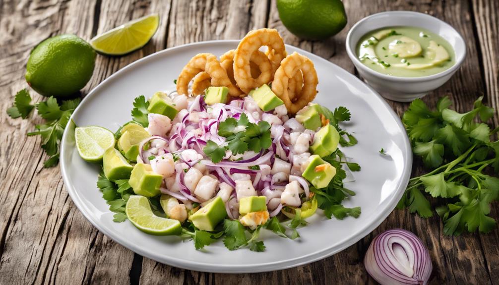 ceviche de anguila aguacate