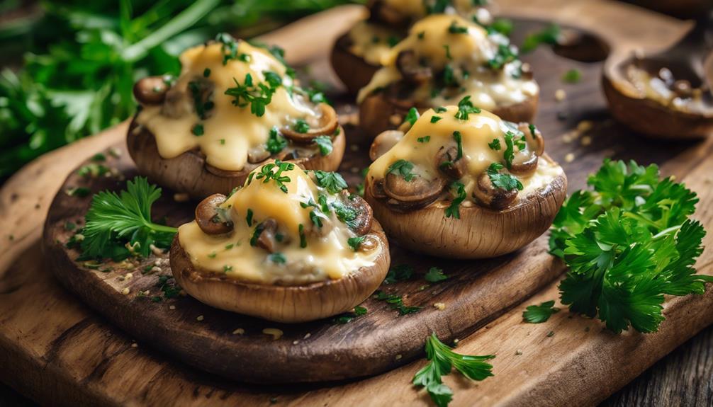 champi ones rellenos keto