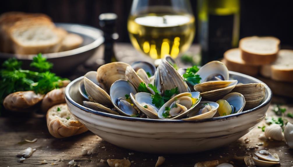 clams in white wine