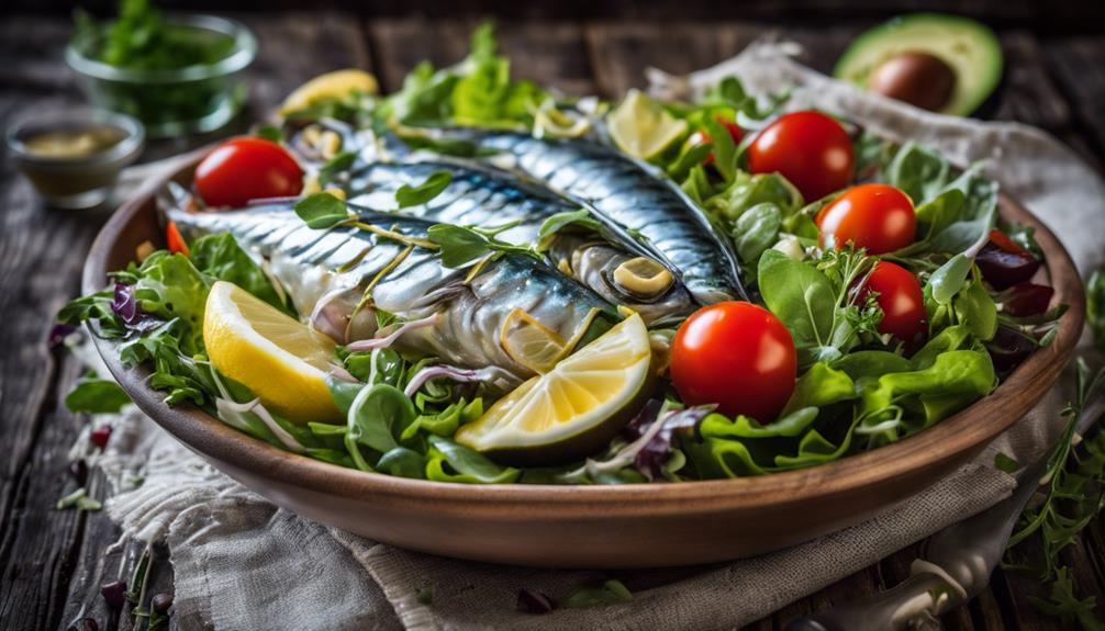 creamy mackerel avocado salad