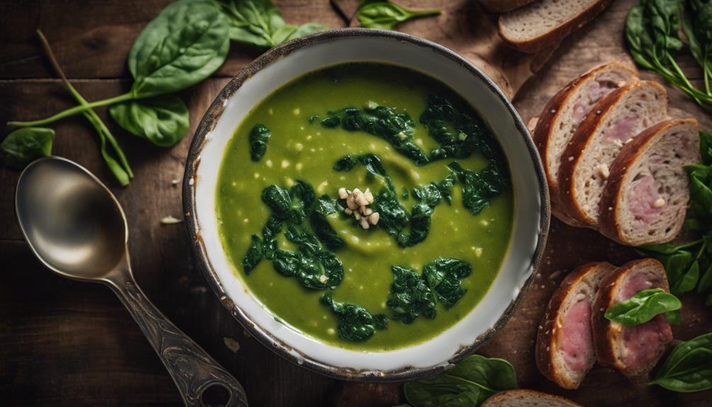 creamy sausage spinach soup