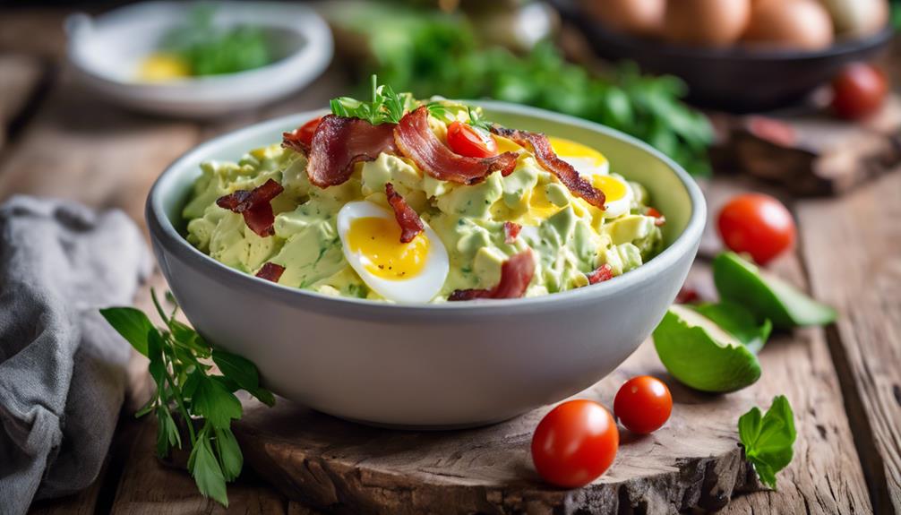 egg salad with avocado