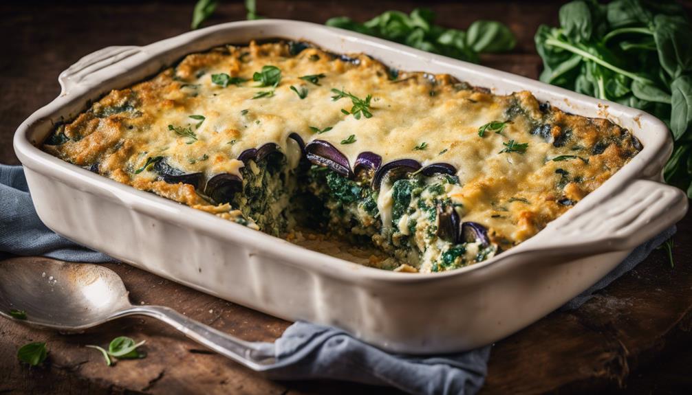 eggplant spinach keto cream