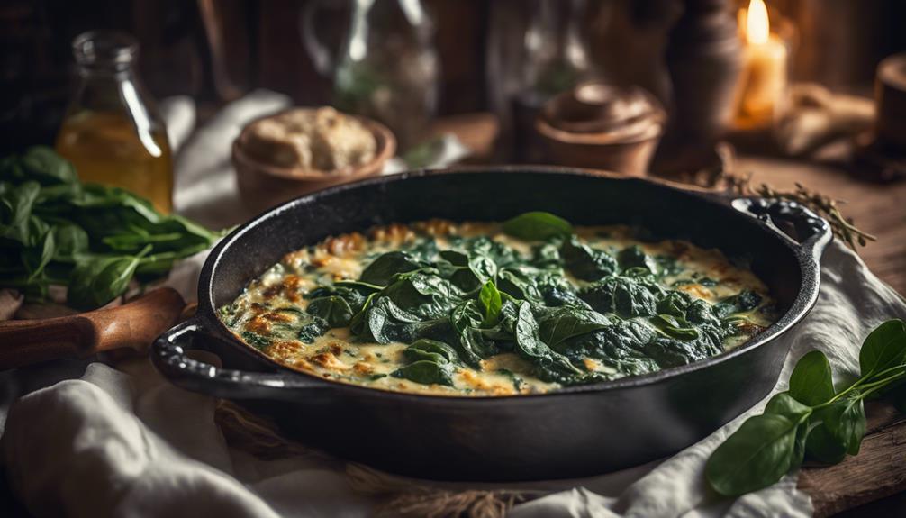 elk meat spinach pie