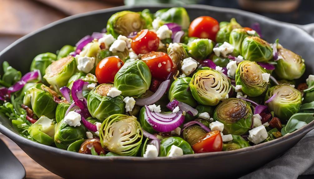 ensalada de coles brussels