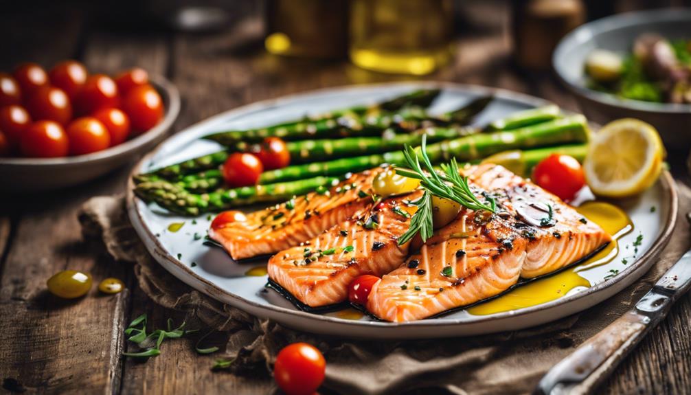 grilled salmon with asparagus