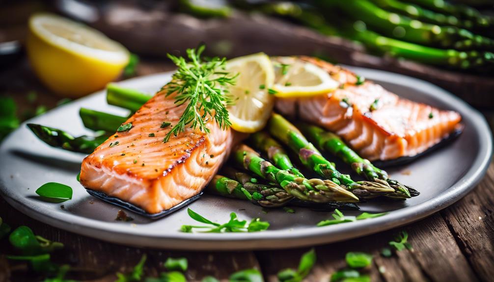 grilled salmon with herbs