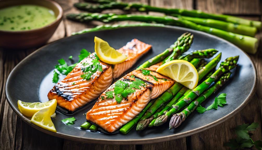 grilled salmon with herbs