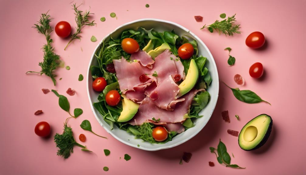 ham and avocado salad