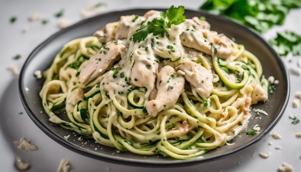 keto chicken alfredo pasta