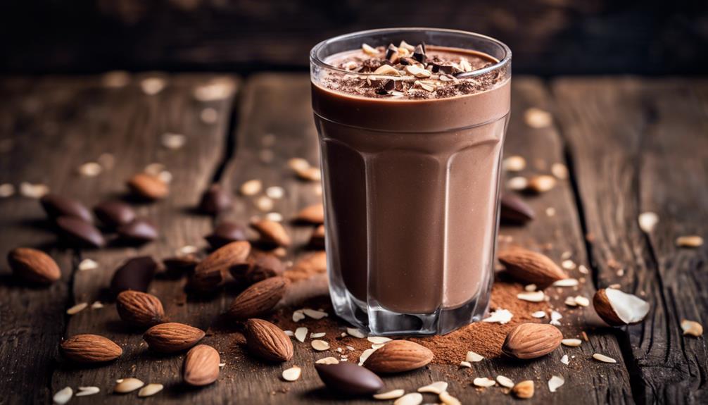 keto chocolate almond smoothie