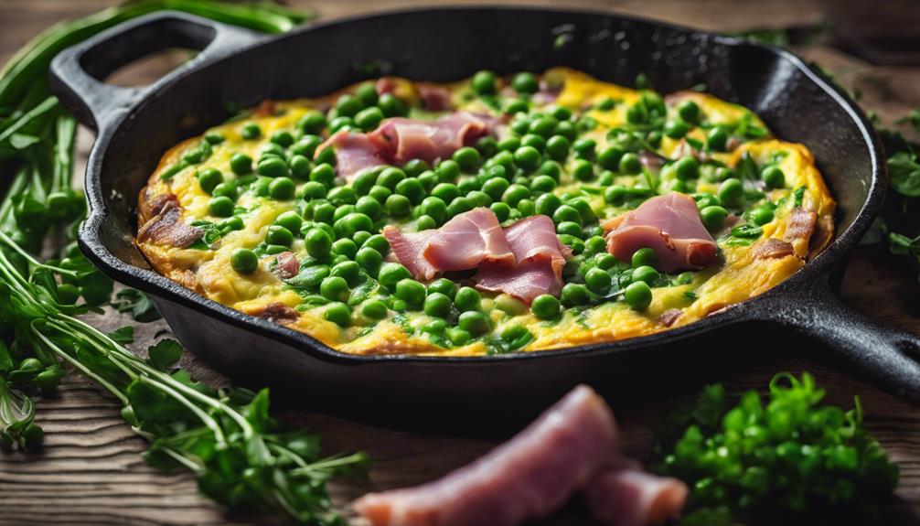 keto frittata with ham