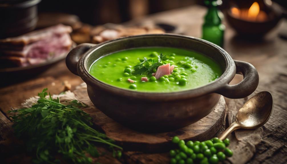 keto pea ham soup