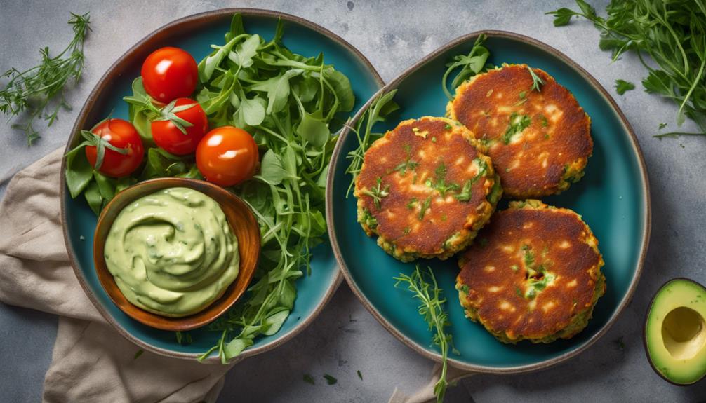 keto salmon avocado tarts