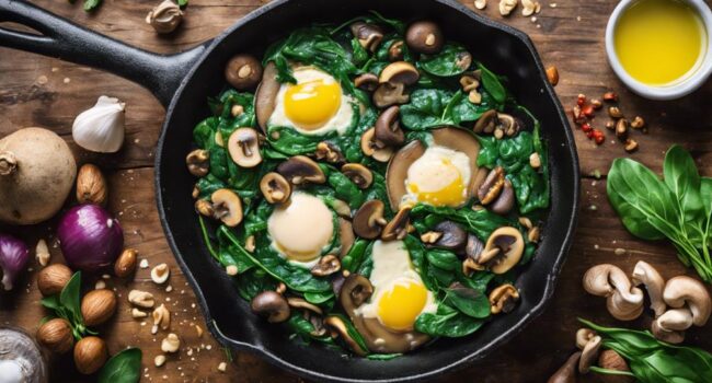 keto spinach mushroom recipes