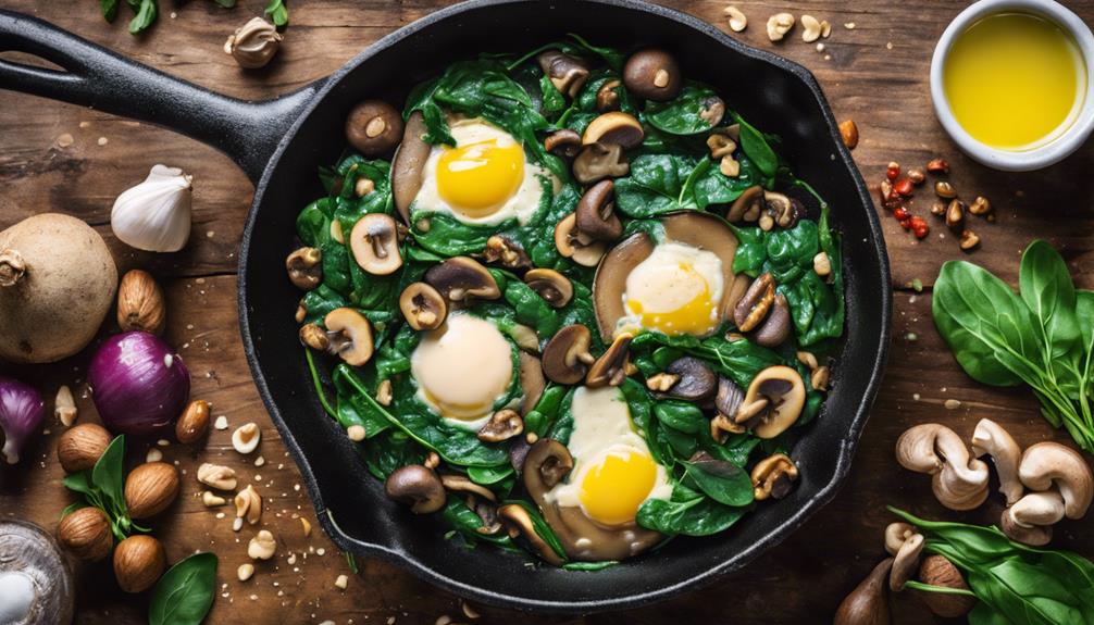 keto spinach mushroom recipes