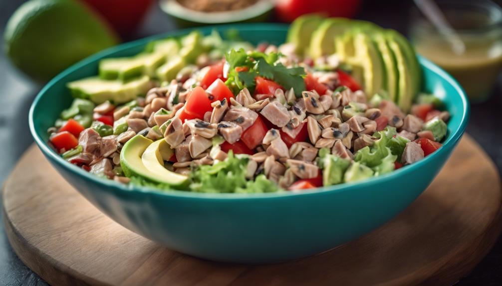 keto turkey avocado salad