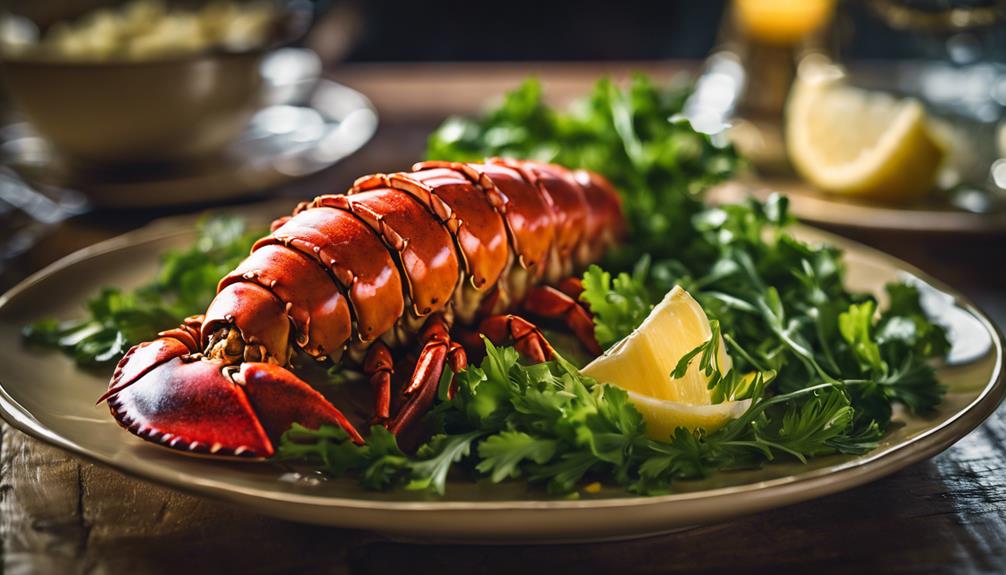 lobster tail with garlic