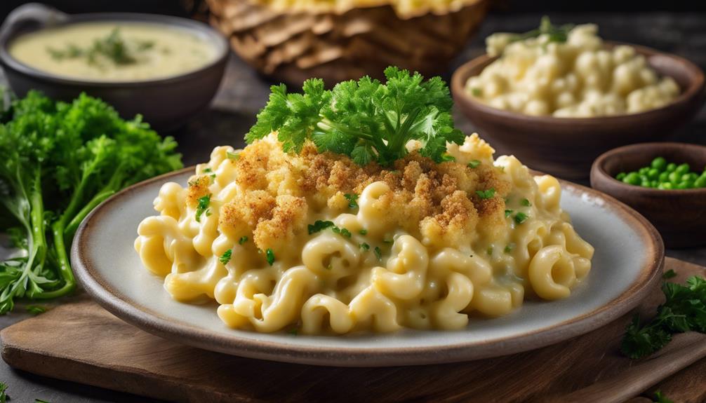 macarrones con queso coliflor