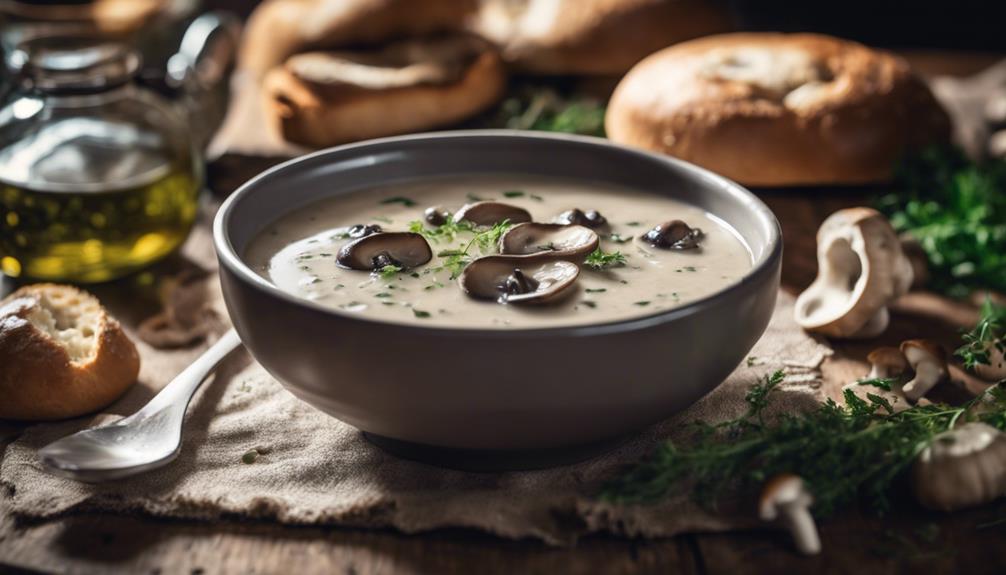 mushroom soup with cream