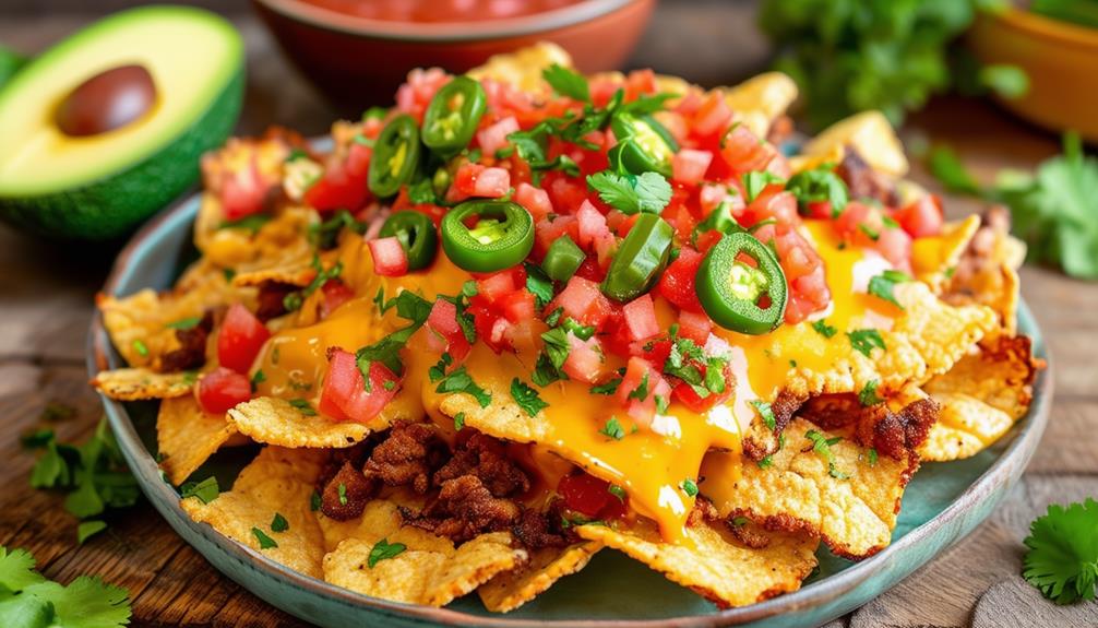 nachos con piel cerdo