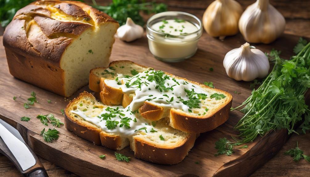 pan de ajo queso keto