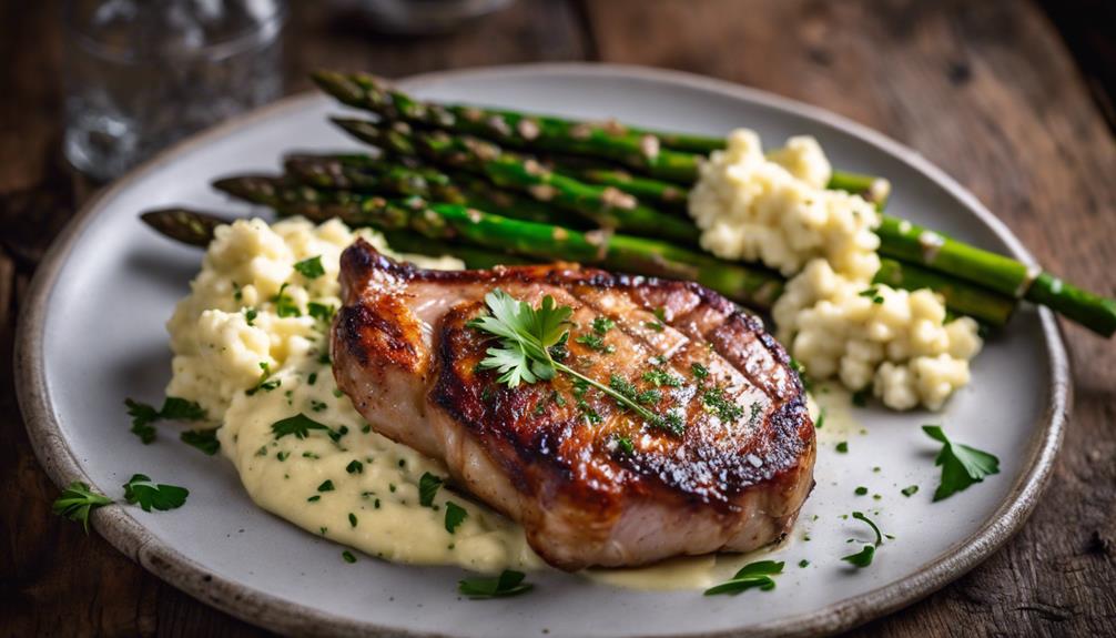 pork chops with herbs