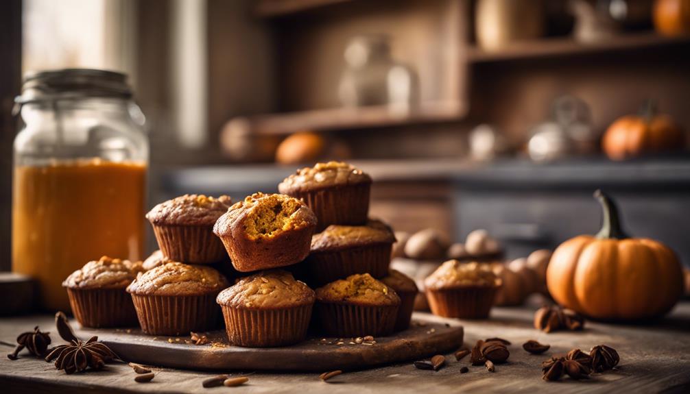 pumpkin spice keto muffins