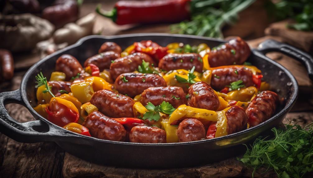 spicy sausage and cauliflower