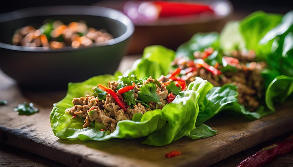 spicy turkey lettuce wraps