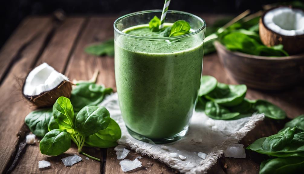 spinach and coconut smoothie