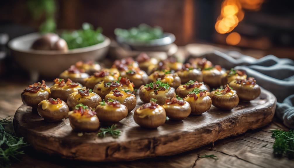 stuffed mushroom keto recipe