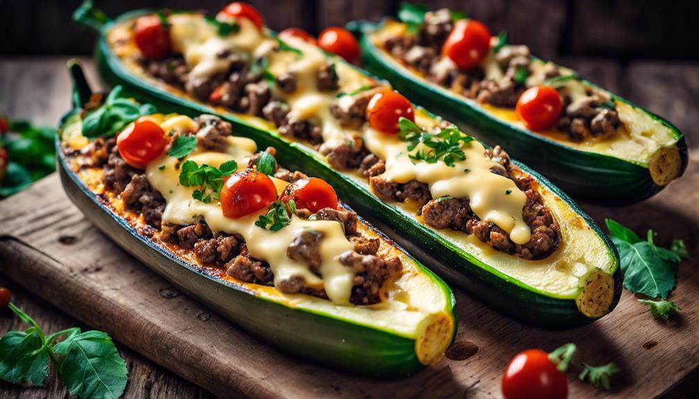 stuffed zucchini boat recipe