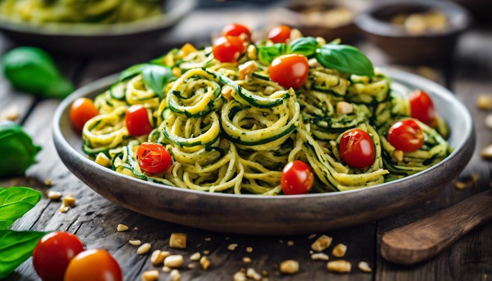 tofu and zucchini noodles