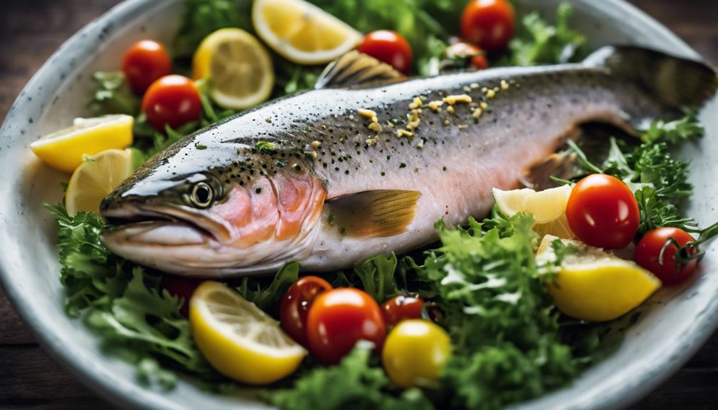 trout salad with herbs